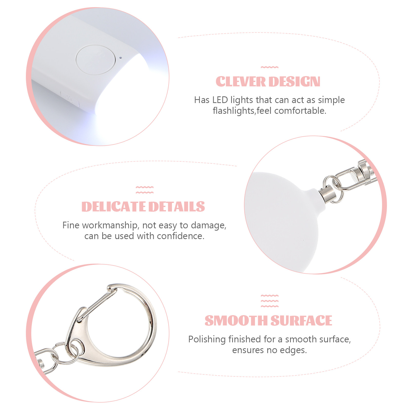1Set Rechargeable Personal Ala - Personal Alarm Keychain recension och pris