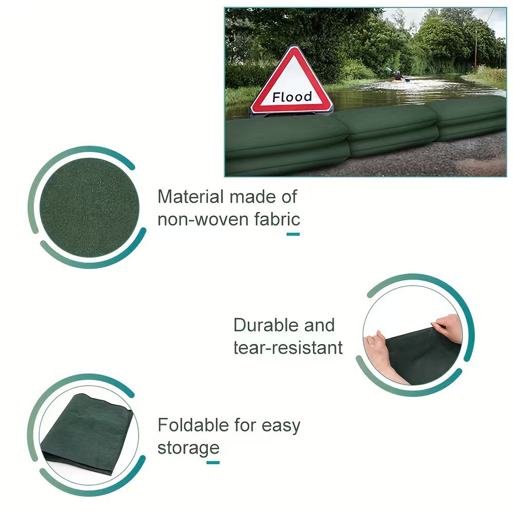 Water Activated Sandbags Flood - Flood Barrier Bag recension och pris