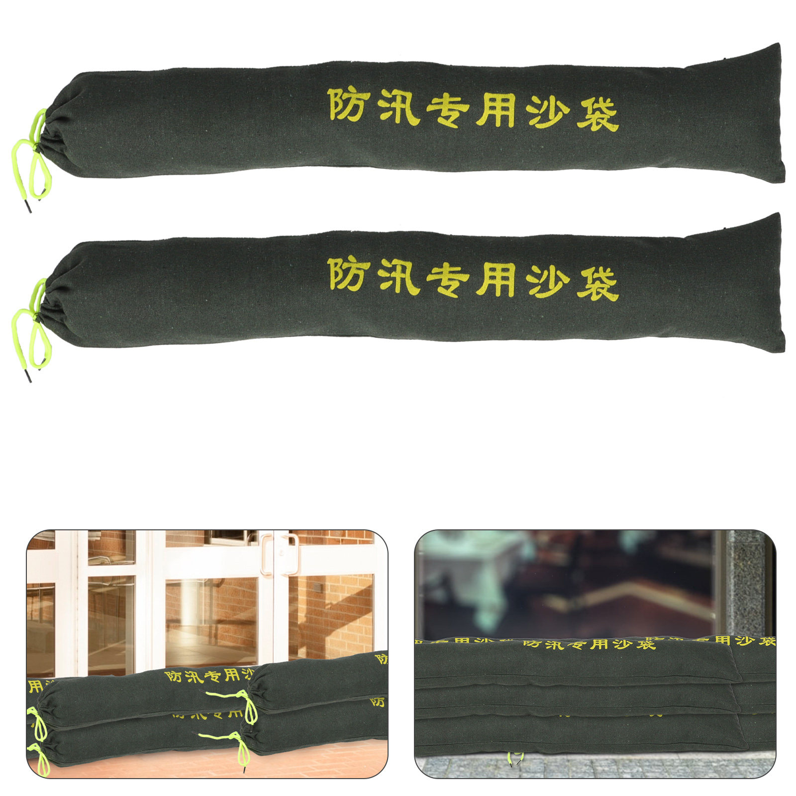 2Pcs Wear Resistant Canvas San - Flood Barrier Bag recension och pris