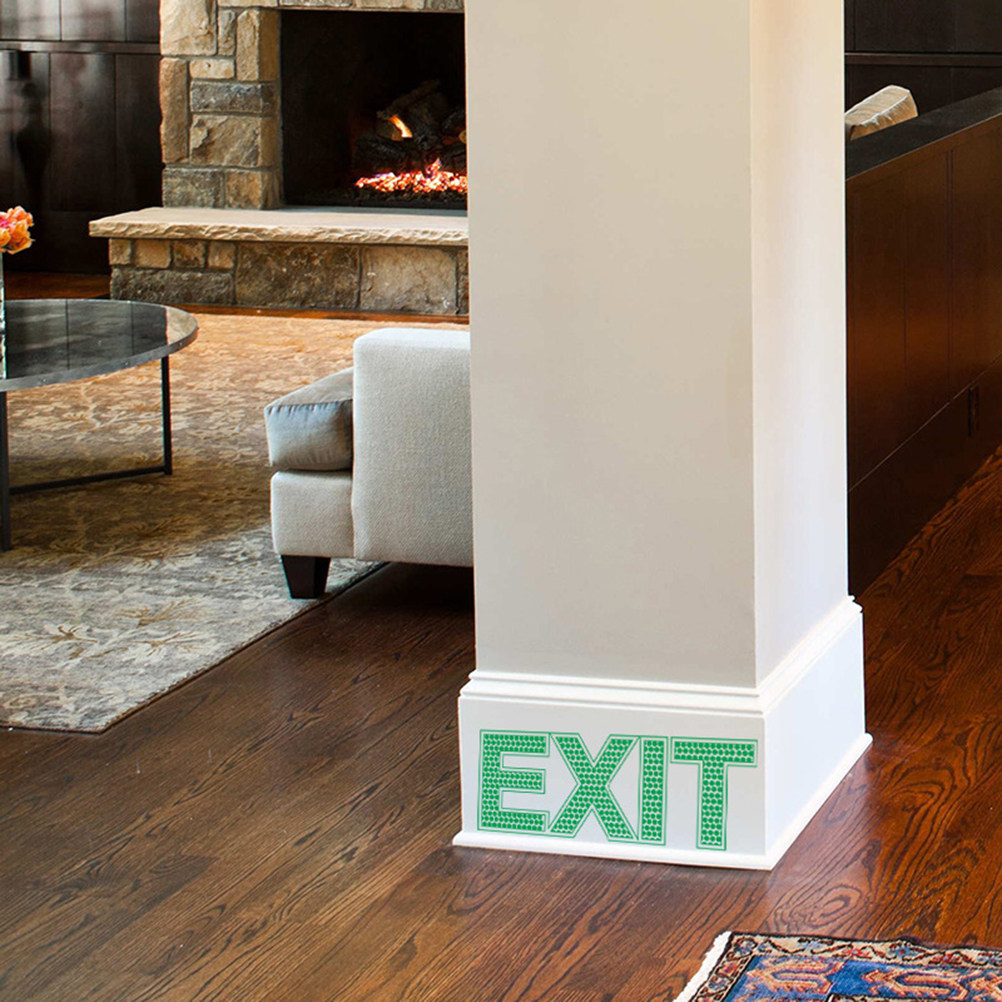 Exit Wall Sticker Luminous Eme - Emergency Exit Sign recension och pris