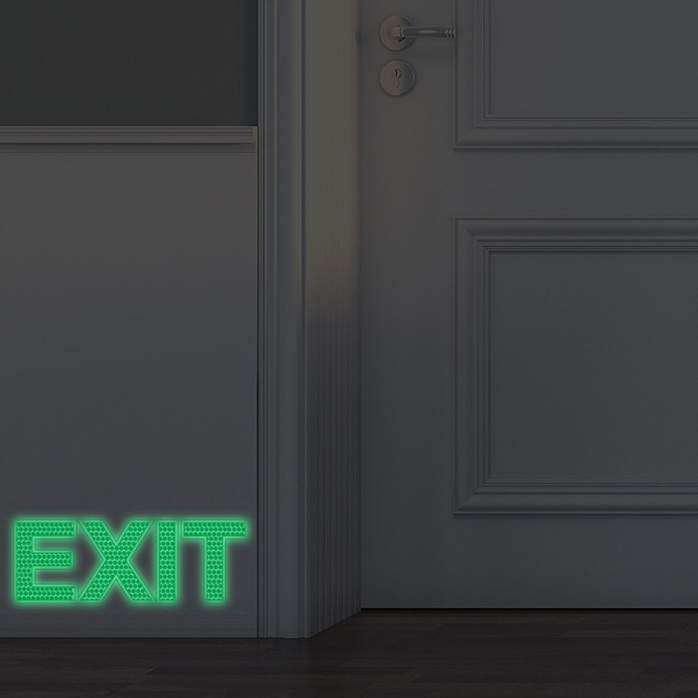 Exit Wall Sticker Luminous Eme - Emergency Exit Sign recension och pris