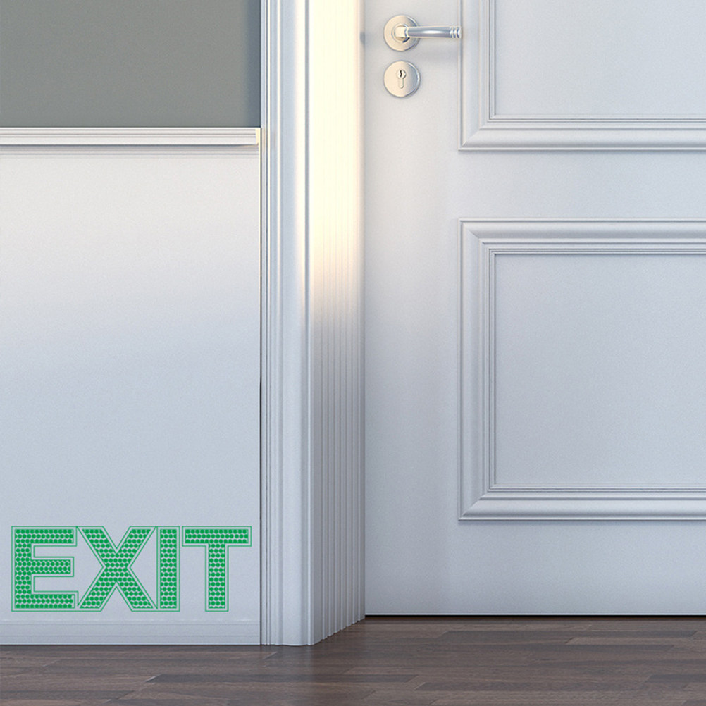 Exit Wall Sticker Luminous Eme - Emergency Exit Sign recension och pris
