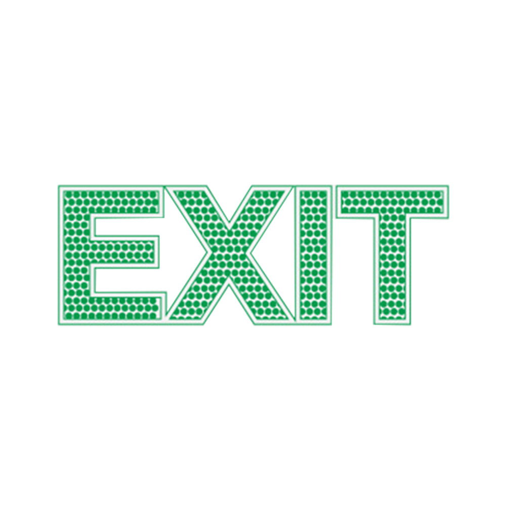 Exit Wall Sticker Luminous Eme - Emergency Exit Sign recension och pris